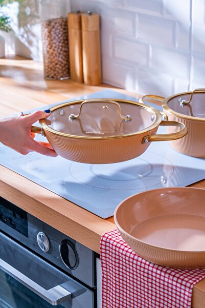 ACAR Ultimate Pro 5 Parça Tencere Seti - Rose Gold
