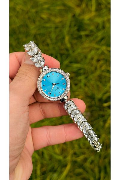 pullmarkt Ottoman Series - Women's Tulip Stone Pattern Wrist Watch