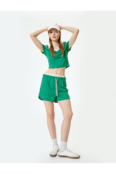 Koton High Waist and Double Waist Mini Shorts - Relaxed Fit