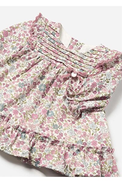 MAYORAL Kız Bebek Fırfır Desenli Elbise Pembe 2887