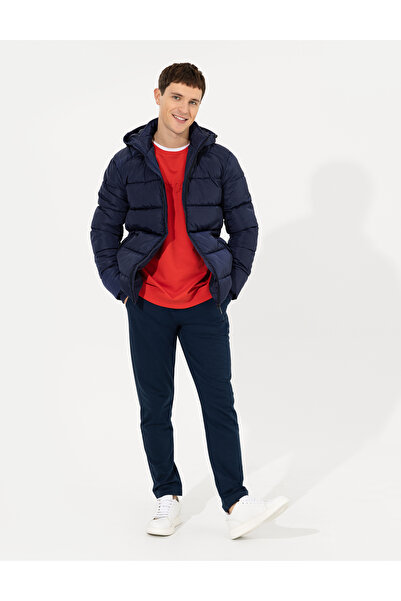 Pierre Cardin Μπλε Navy Standard Fit Παλτό - 50263104-VR033