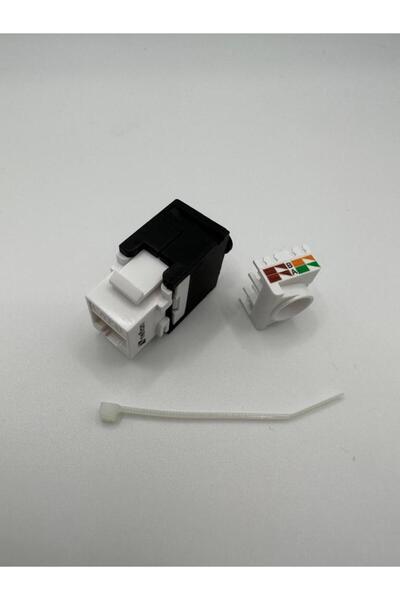 MOD10 Cat6 Utp Keystone Jack 180 Derece Aletsiz (ÜRÜN 5'Lİ PAKET HALİNDE SATI...