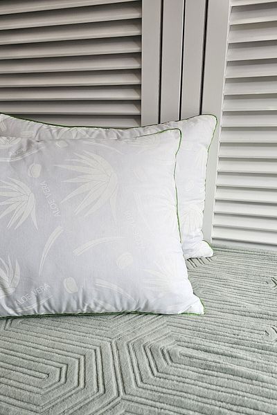 housein Perna Nano Aloe Vera cu Piping Verde - Seria Moale 50x70 Cm