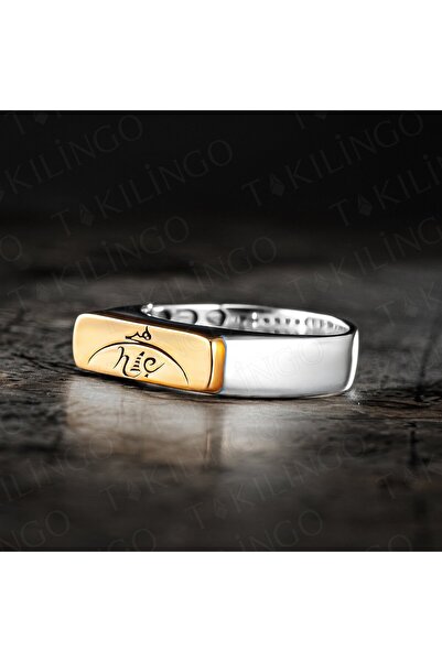 Takılingo 925 Ayar Gümüş Hiç Yazılı Taşsız Sade Erkek Yüzük