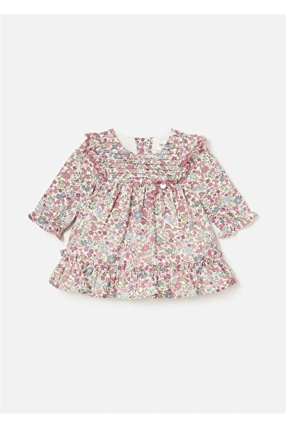 MAYORAL Kız Bebek Fırfır Desenli Elbise Pembe 2887