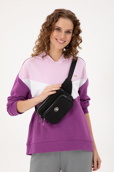 U.S. Polo Assn. Women's Black Quilted Waist Bag 50300298 -Vr046