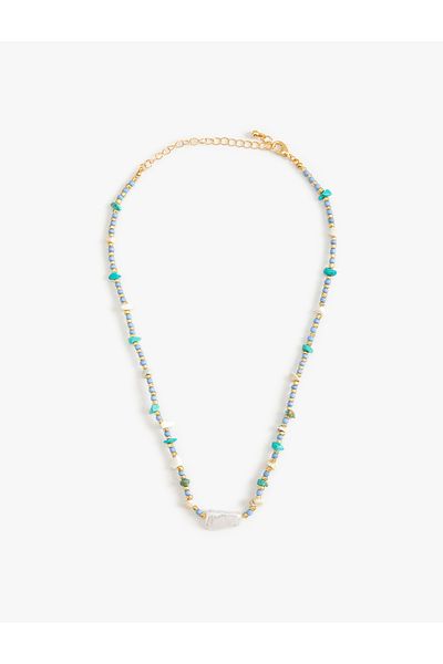 Koton Stone Detailed Bead Necklace