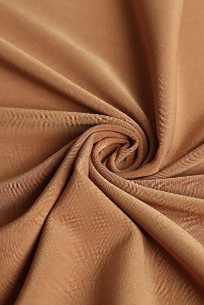 Kumaş Deposu Piyano Kamel Rengi Örme Kumaş