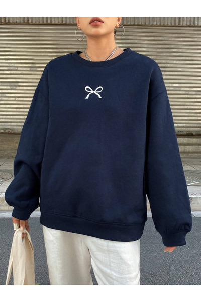 Derays Unisex ανδρική/γυναικεία κορδέλα Ειδική πολύχρωμη βαμβακερή φούτερ με λαιμόκοψη