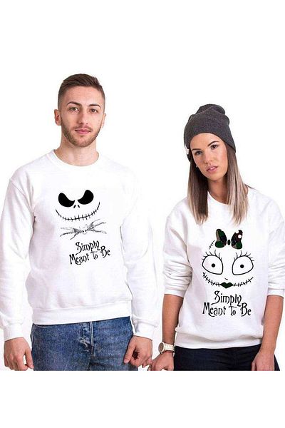 Tshirthane Simply Meant To Be Lover Combinations Sweatshirt Couple Combination