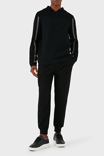 BOSS Logolu Pamuklu Regular Fit Kapüşonlu Sweat Erkek SWEAT 50523284 001
