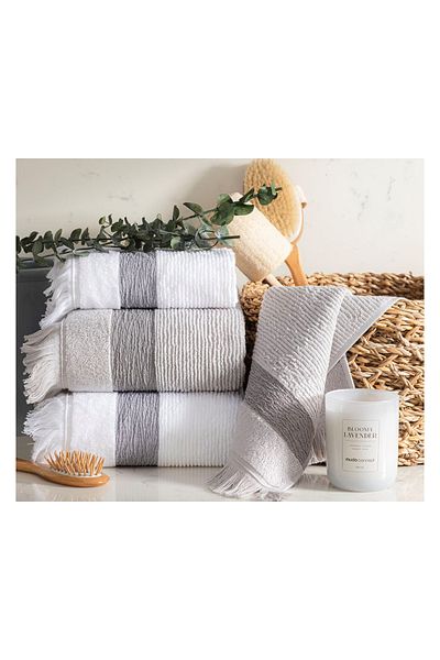 Mudo Home Πετσέτα προσώπου Borla Grey 50x80cm