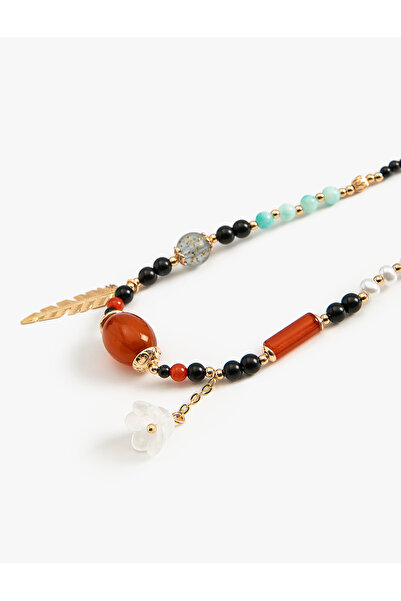 Koton Boncuklu Kolye Çok Renkli