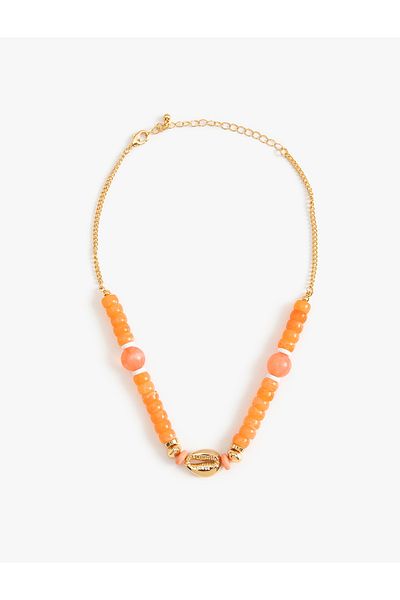 Koton Beaded Necklace with Seashell Detail