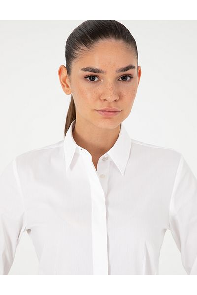 Pierre Cardin White Slim Fit Long Sleeve Shirt 50296350 -Vr013