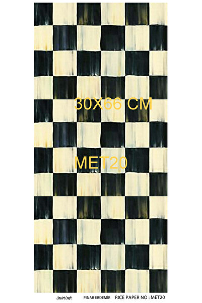 LİNEART Lineart Pirinç Dekopaj Kağıdı No:MET20- 30x66cm