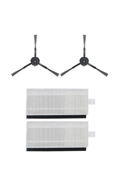 Roborge مجموعة قطع غيار المكنسة الكهربائية الروبوتية المكافئة Wiami FX-11 المكونة من 4 قطع