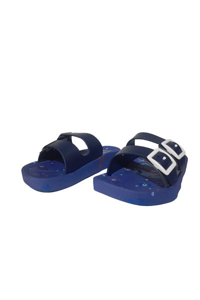 GEZER Boy's Navy Blue Space Figured Non-Slip Sole Daily Slippers Gzerr585-0