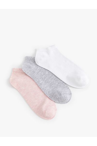 Koton Set of 3 Colorful Booties Socks