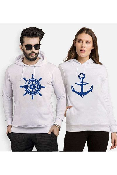 Tshirthane Rudder Iron Lover Combinations Hooded Couple Combination