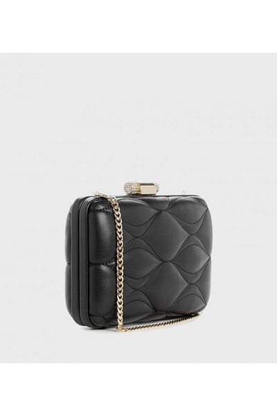 Nine West Women's Black Isa Minaudiere Clutch