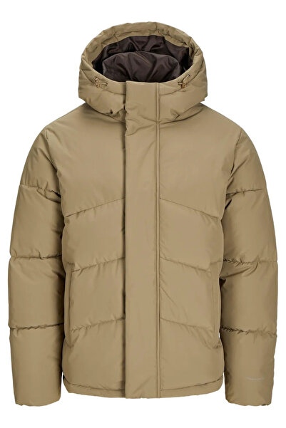 Jack & Jones JJWORLD PUFFER JACKET Bej Erkek Mont