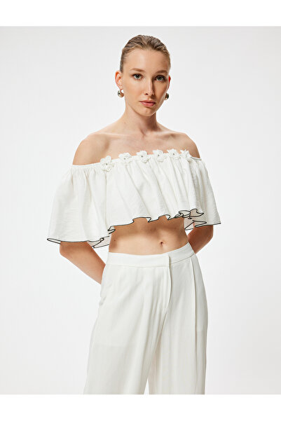 Koton Μπουστάκι με λουλουδάτο μοτίβο εκτός ώμου