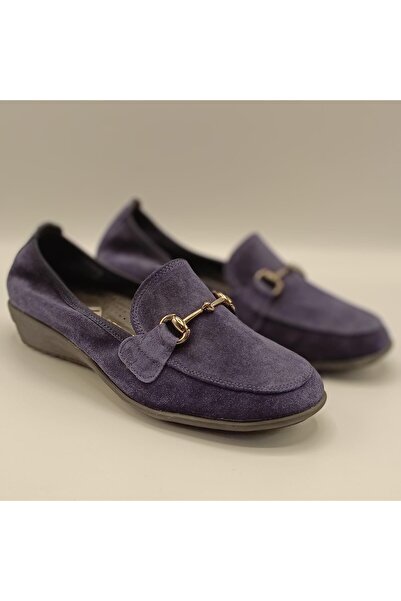 Ametist Jessica Navy Blue Suede Casual Shoes
