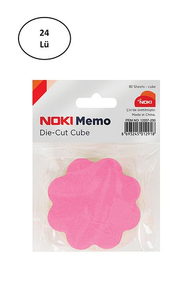 Noki Memo Flower Shaped 5 Colors 80 Sheets Note Paper