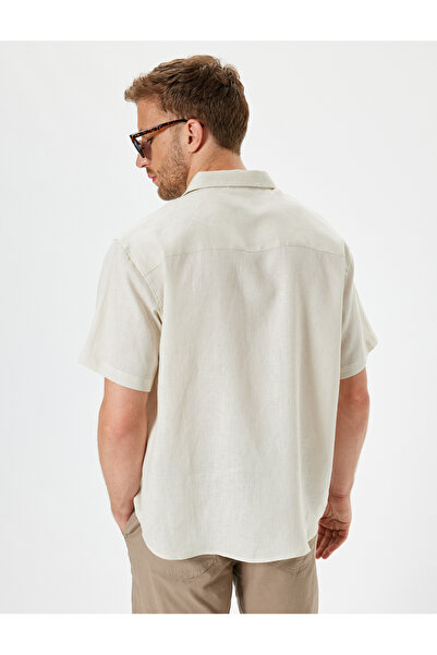 Koton Basic Turn-down Collar Linen Shirt