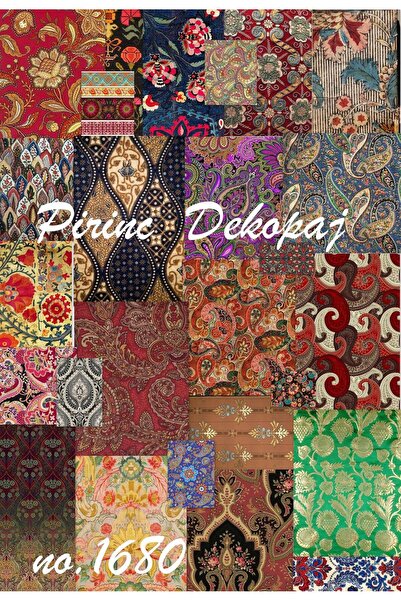 LİNEART Lineart Brass Decopage Paper No:L1680- 29X42Cm