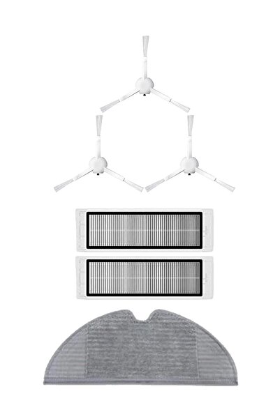 Roborge Σετ ανταλλακτικών 6 τεμαχίων συμβατό με ρομποτική ηλεκτρική σκούπα Xiaomi Vacuum Mop 2c (XMSTJQR2C)