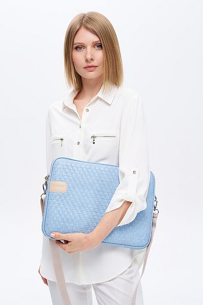 NEMO BAGS حافظة كمبيوتر محمول Apple Macbook بنمط القش للجنسين، حقيبة كمبيوتر لوحي (متوافقة مع Huawei وSamsung)
