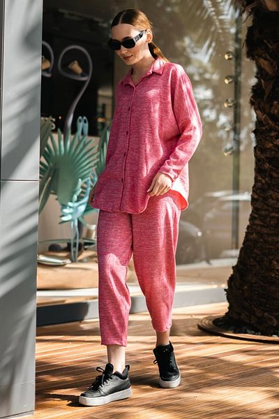 bb butik basic Soft Touch Soft Bottom-Top Double Set Bbx0901