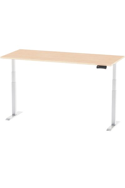 Mahmayi Flexispot Standing Desk Dual Motor 3 Stages Electric Stand Up Desk 140cmx80cm - Oak
