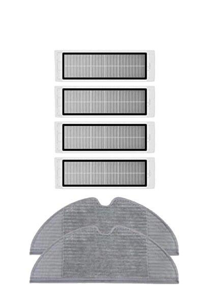 Roborge Xiaomi Vacuum Mop 2c - Ηλεκτρική σκούπα ρομπότ, σετ ανταλλακτικών 6 τεμαχίων