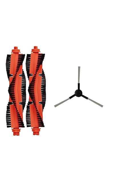 Roborge Xiaomi Vacuum Mop 2S - مكنسة كهربائية روبوتية، مجموعة قطع غيار مكونة من 3 قطع (XMSTJQR2S)