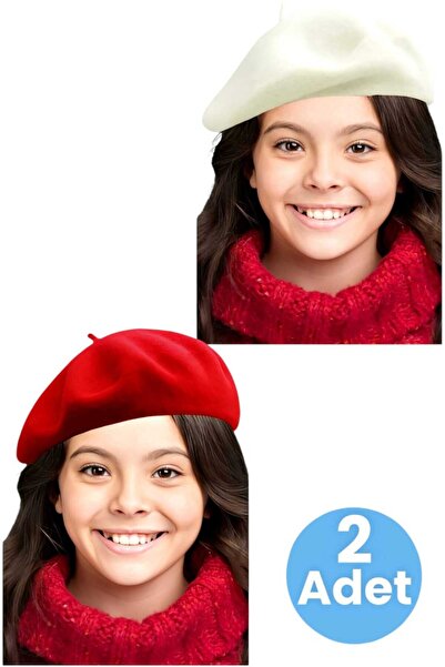Trenderrs 2-Piece French Painter Beret for 11-12 Years Old Children