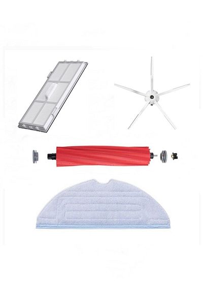 Roborge Roborock S7 Max V Ultra Robot Vacuum Cleaner Compatible Set of 4 Spare Parts