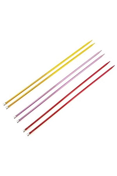 Pamuk Atölye Orchard Renkli Metal Örgü Şiş 35 Cm