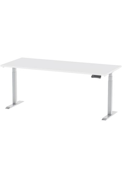 Mahmayi Flexispot Standing Desk Dual Motor 3 Stages 180cmx75cm Height Adjustable Home Office White