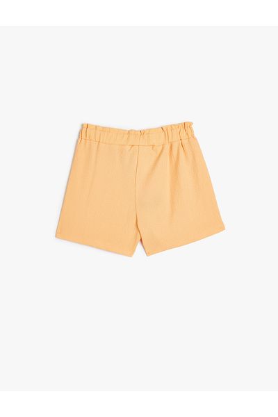 Koton Textured Basic Shorts - Elastic Waist
