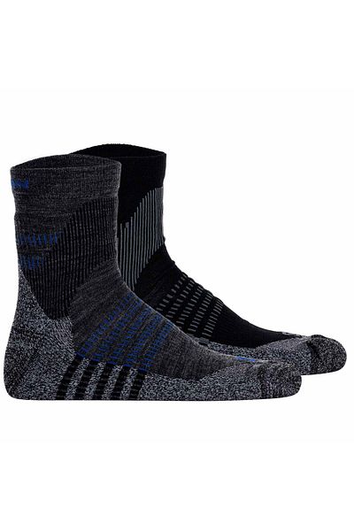 Salomon Unisex Quartersocken, 2er Pack - X Ultra Access Quarter, Wandersocken, Merinowolle, Atmungsa