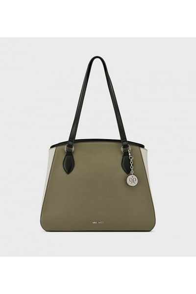 Nine West Women's Dark Green Anneli Carryall Tote Bag