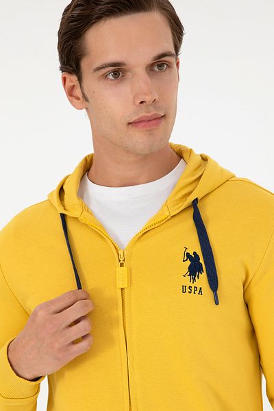U.S. Polo Assn. Men's Yellow Knitted Cardigan 50289028 -Vr094