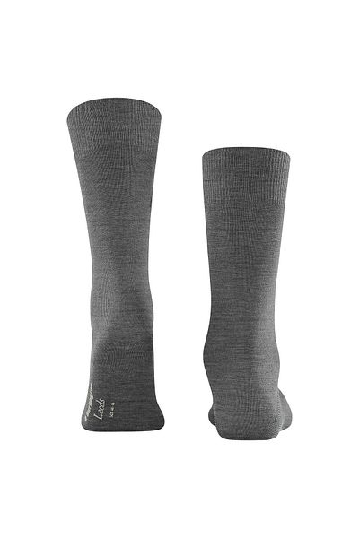 Burlington Herren Socken LEEDS - Schurwolle, Logo, Uni, One Size, 40-46