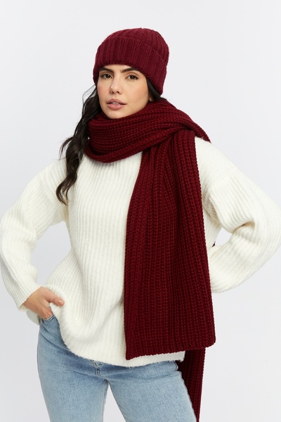 Aghilo Women's Thessaloniki Knitted Scarf and Beret Set