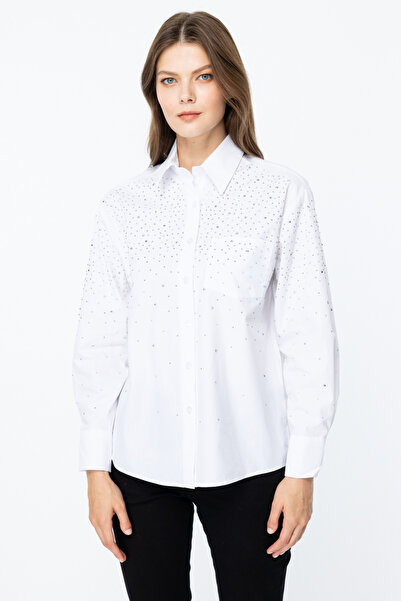 ON Taş Detaylı Gömlek