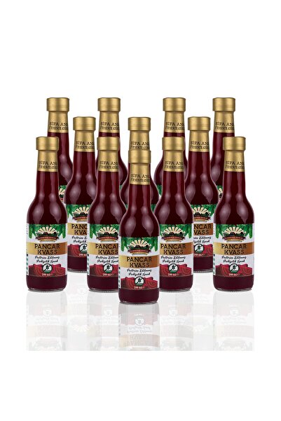 ŞİFA ANA 12 Adet Zencefilli Pancar Kvass (250ml.) Cam Şişede