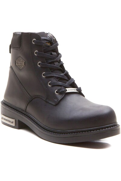 Scooter Hakiki Deri Kışlık Bağcıklı Unisex Bot 23 G5121